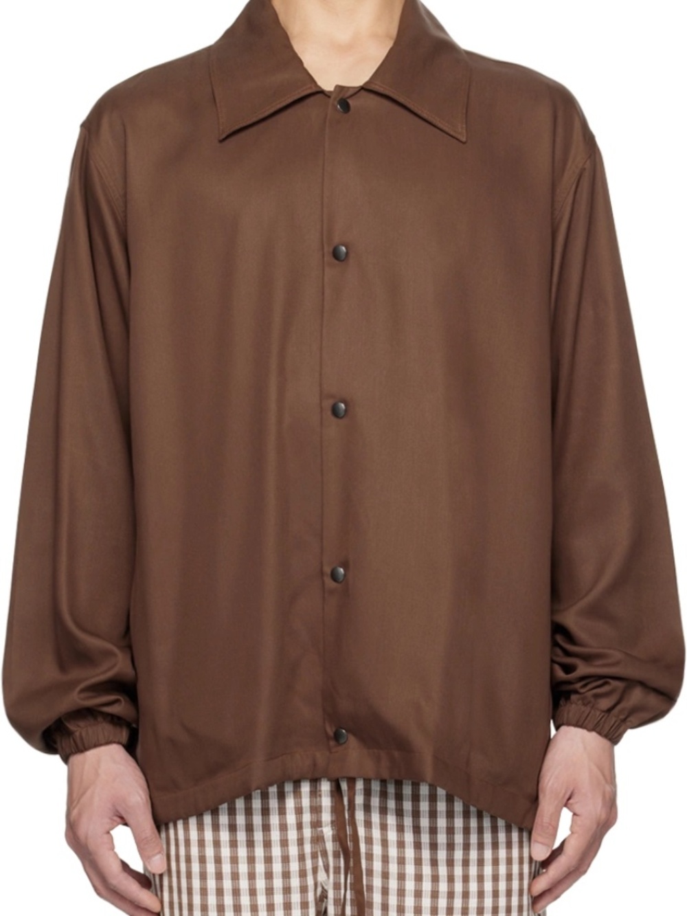 mfpen Practice Jacket - Brown Tencel, Large